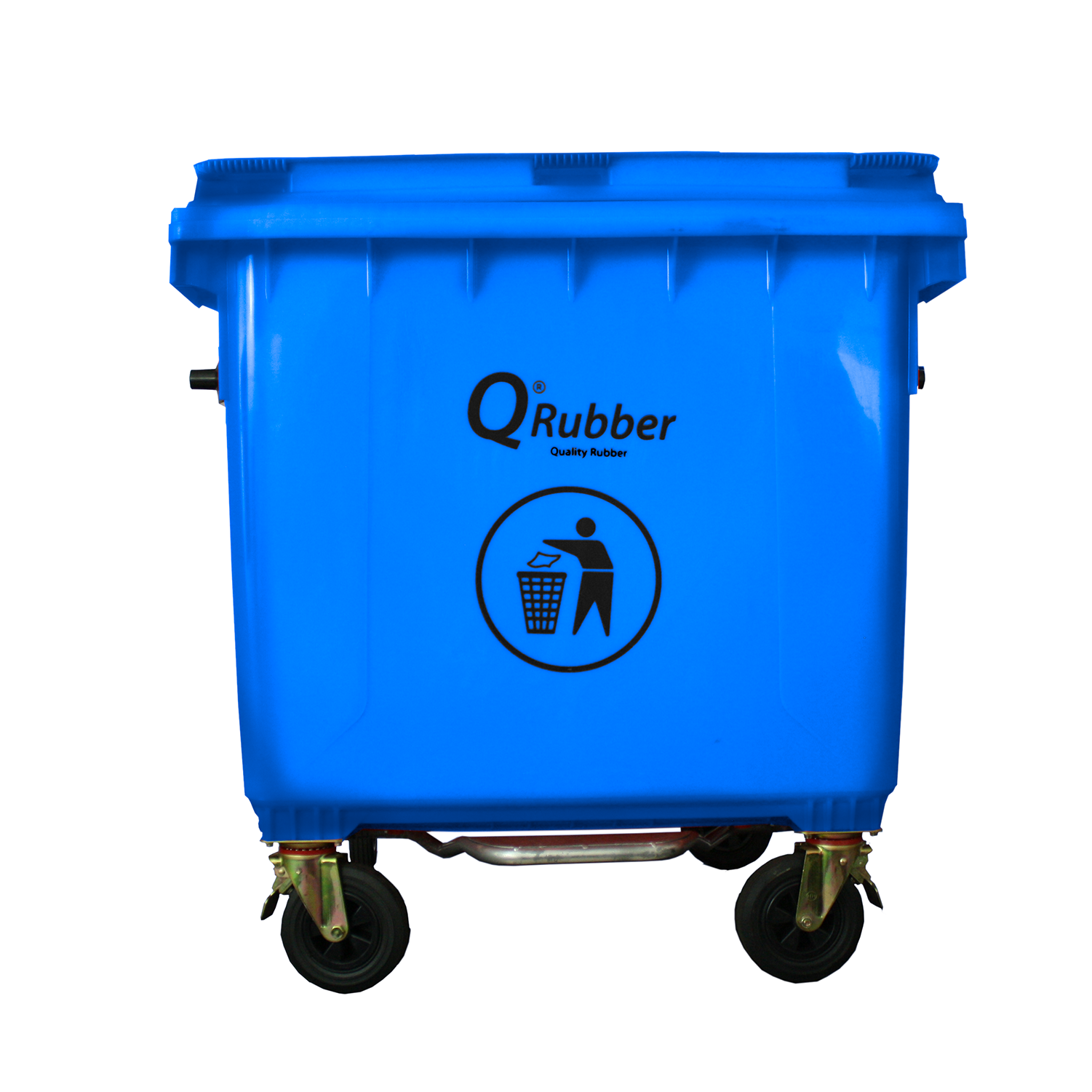 Contenedor de basura 1100lts con pedal color azul - Imagen 2