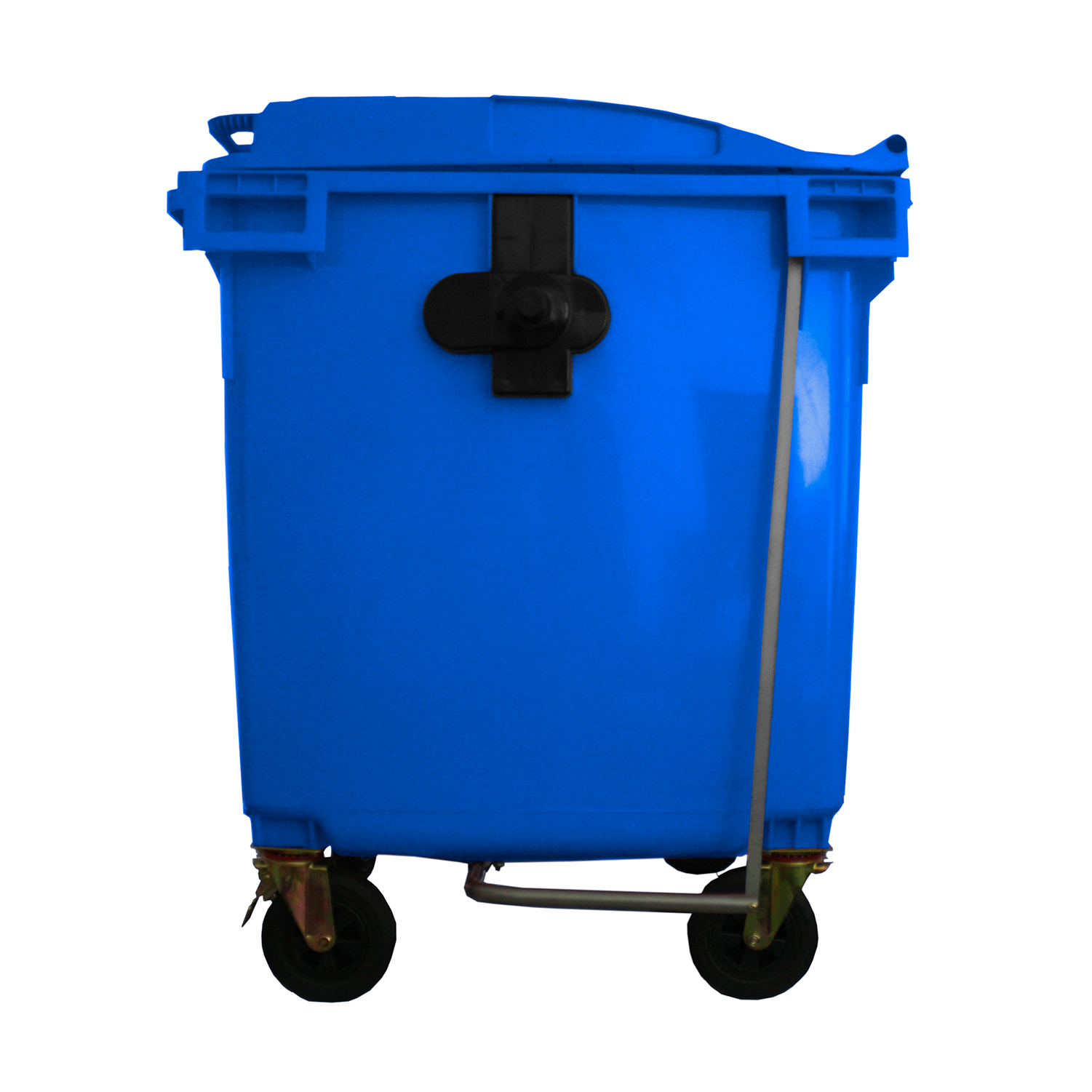 Contenedor de basura 1100lts con pedal color azul - Imagen 3