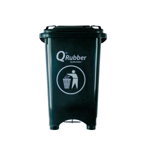 Contenedor de basura C 50lts con pedal metálico - Gris