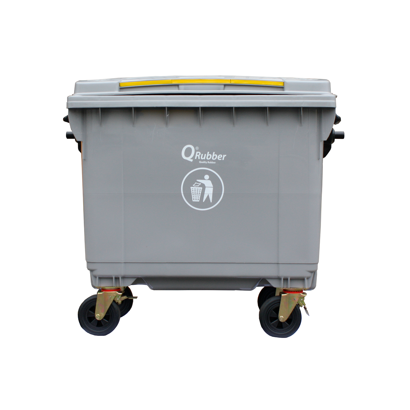 Contenedor de basura 660lts - Gris