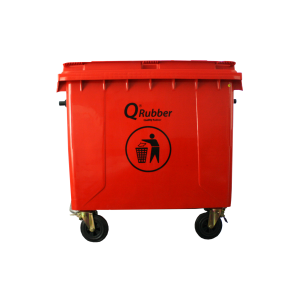Contenedor de basura 660lts - Rojo
