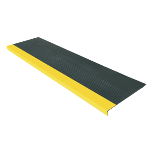 Grada estriada 121x32cmx4mm - Negro-Amarillo
