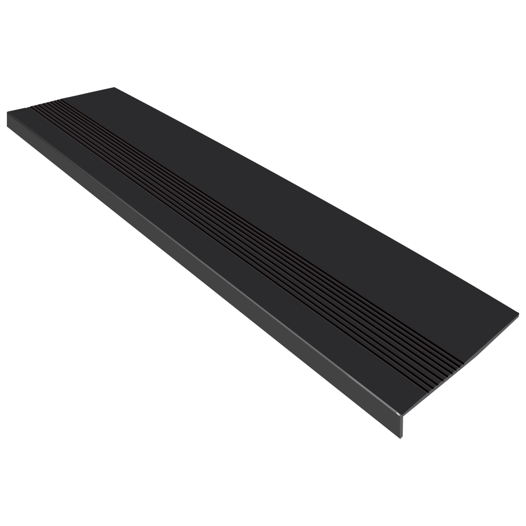 Grada estriada 151x32cmx5mm - Negro