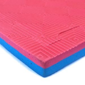 Plancha Tatami 1x1mtx2,5cm color rojo/azul