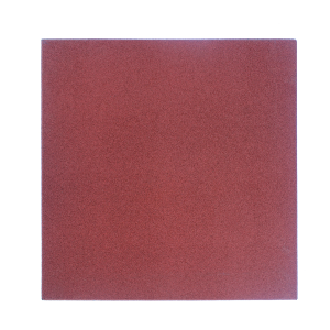 Pastelón de goma / Palmeta caucho 50x50cmx20mm color terracota