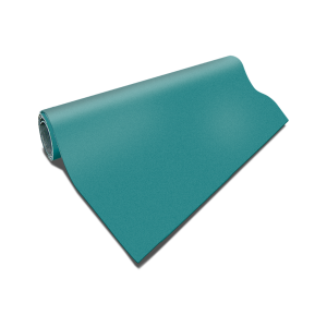 Piso rollo goma tipo liso antiestática 3mmx1x20mts color verde