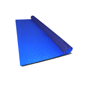Piso rollo tipo diamantado antifuego 3mmx1.2x10mts color azul