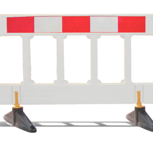 Barrera plástica tráfico premium 2x1mt - Blanco