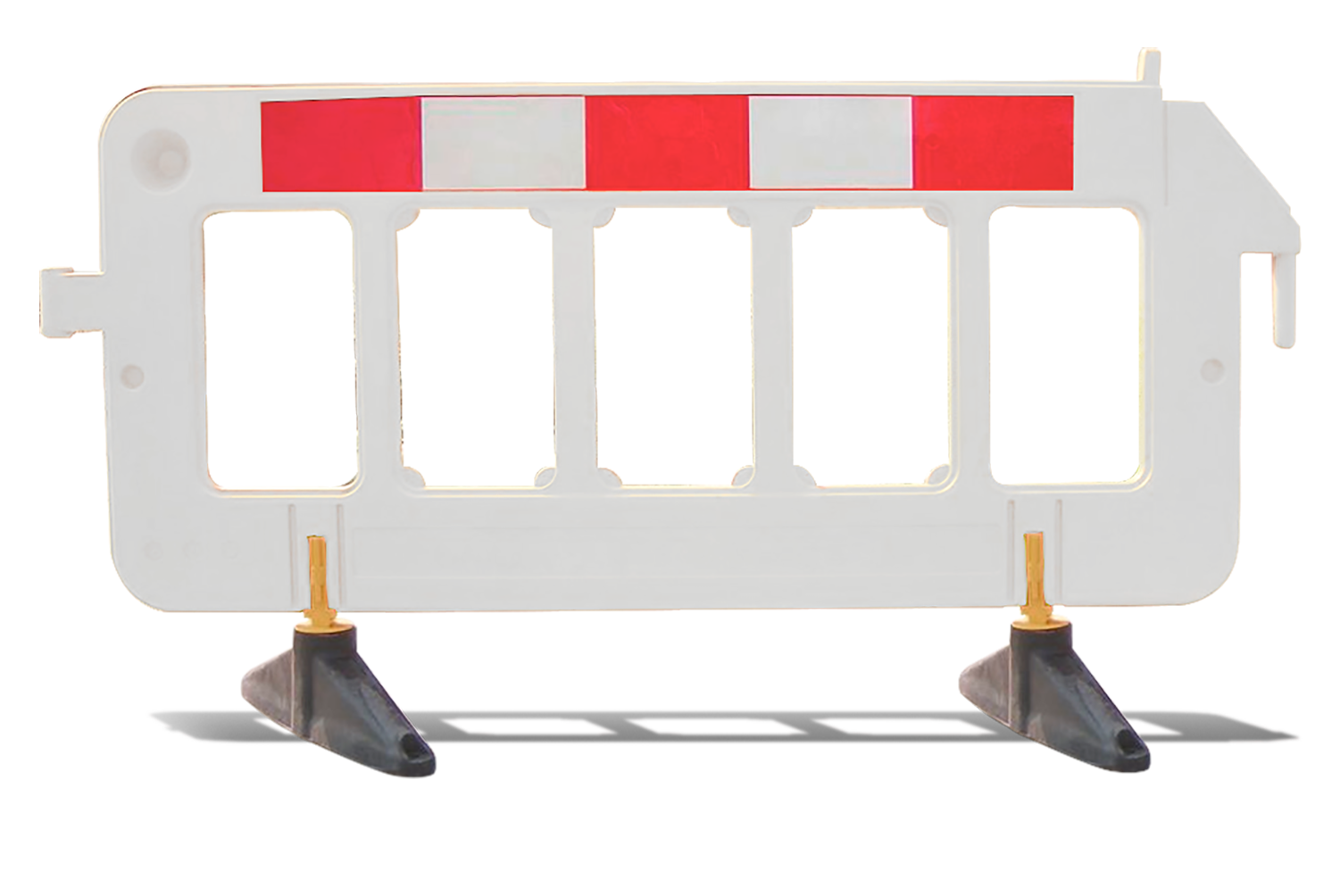 Barrera plástica tráfico premium 2x1mt - Blanco