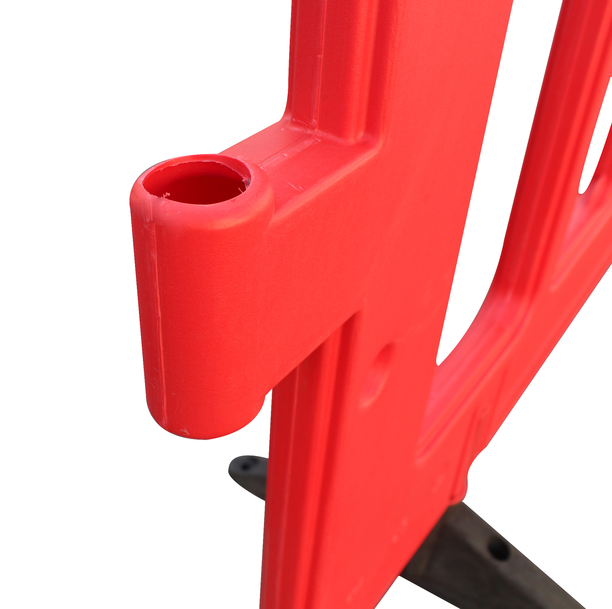 Barrera plástica tráfico premium 2x1mt - Rojo - Imagen 4