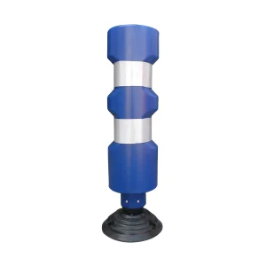 Hito tubular flexible 83cm 2 cintas reflectivas - Azul