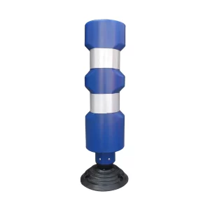 Hito tubular flexible 83cm 2 cintas reflectivas - Azul