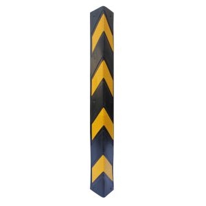 Protector de pilar para estacionamiento 80 *10 *1cm negro/amarillo