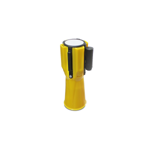 Cinta separadora retráctil para conos 3mts - Negro-Amarillo