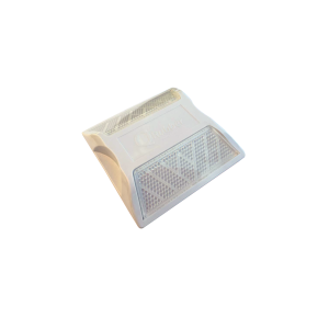 Tacha vialidad 10x10x2cm doble reflectivo - Blanco