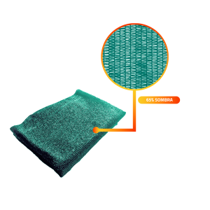 Malla Raschel Sombra 65% Rollo 2,1x100mts color verde