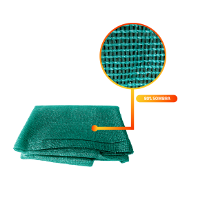 Malla Raschel Sombra 80% Rollo 2,1x50mts color verde