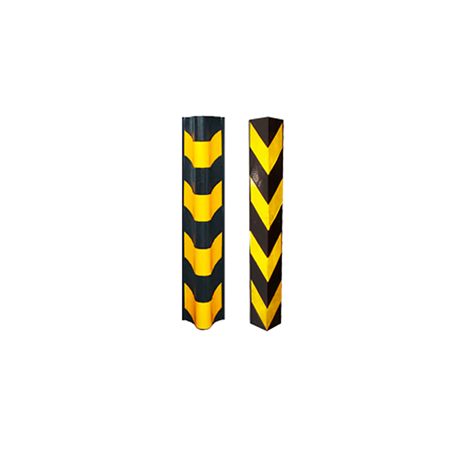 Protector de pilar para estacionamiento alta resistencia 80 *10 *1cm negro/amarillo