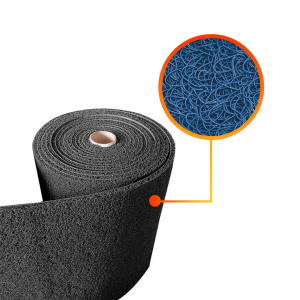 Piso rollo PVC limpiapiés Rollo 1,2x12mts color azul