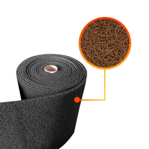 Piso rollo PVC limpiapiés 1,2x12mts color café