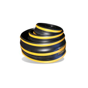Protector columna 5mtx20cm color negro/amarillo