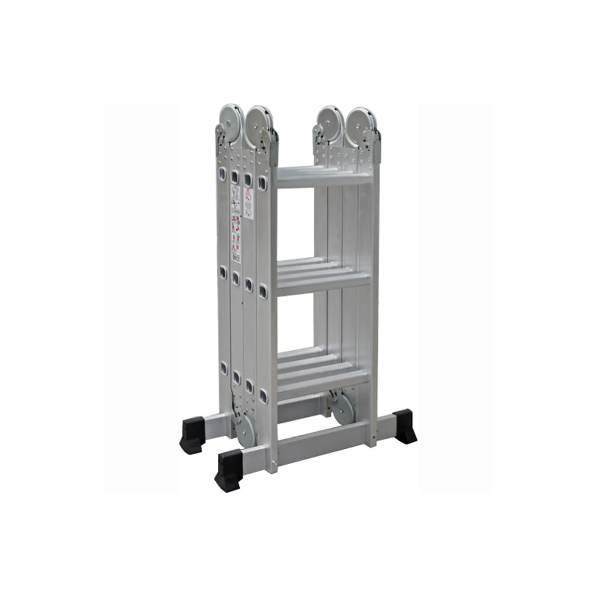 Escalera Aluminio Multiuso 3,5 mt. 12 peldaños QRubber