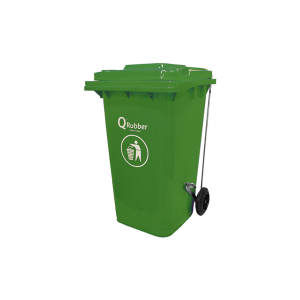 Contenedor de basura 240lts con pedal color Verde