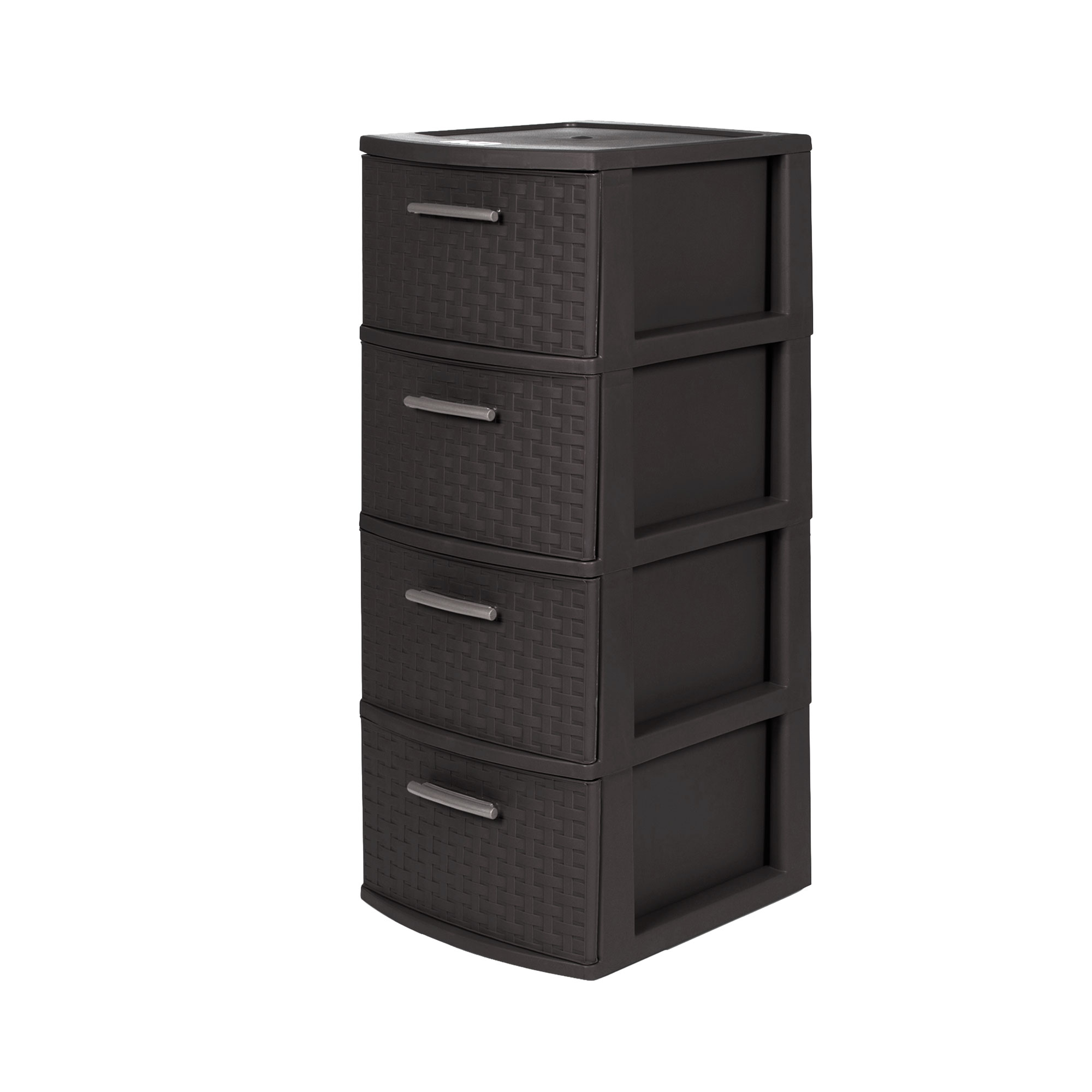 Cajonera Modelo Infinity 4 niveles color café oscuro - MQ