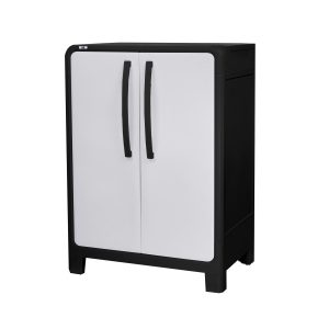 Armario multiuso Modelo Eclypse Mediano 100x70x46cm color negro-gris - MQ