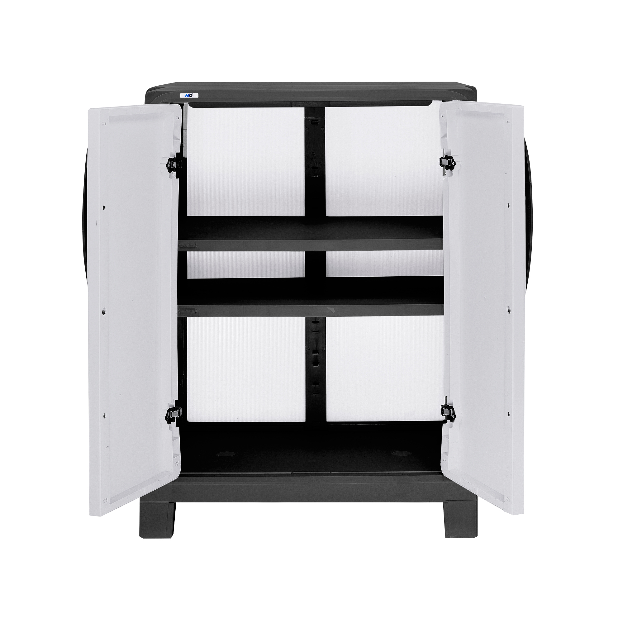 Armario multiuso Modelo Eclypse Mediano 100x70x46cm color negro-gris - MQ - Imagen 2