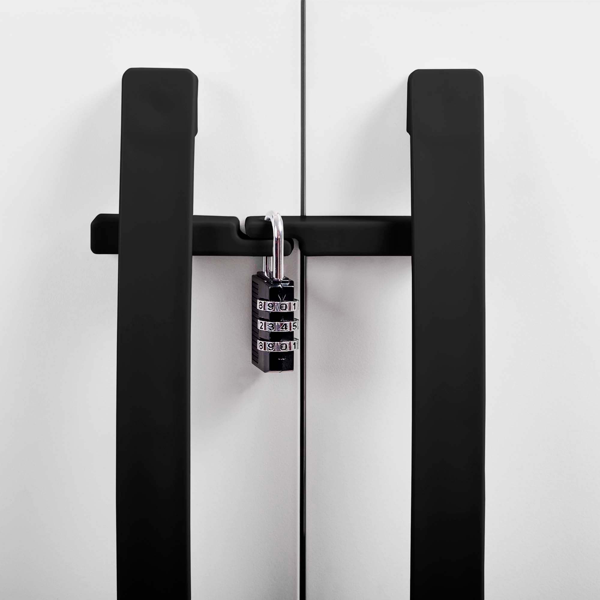 Armario multiuso Modelo Eclypse Mediano 100x70x46cm color negro-gris - MQ - Imagen 3