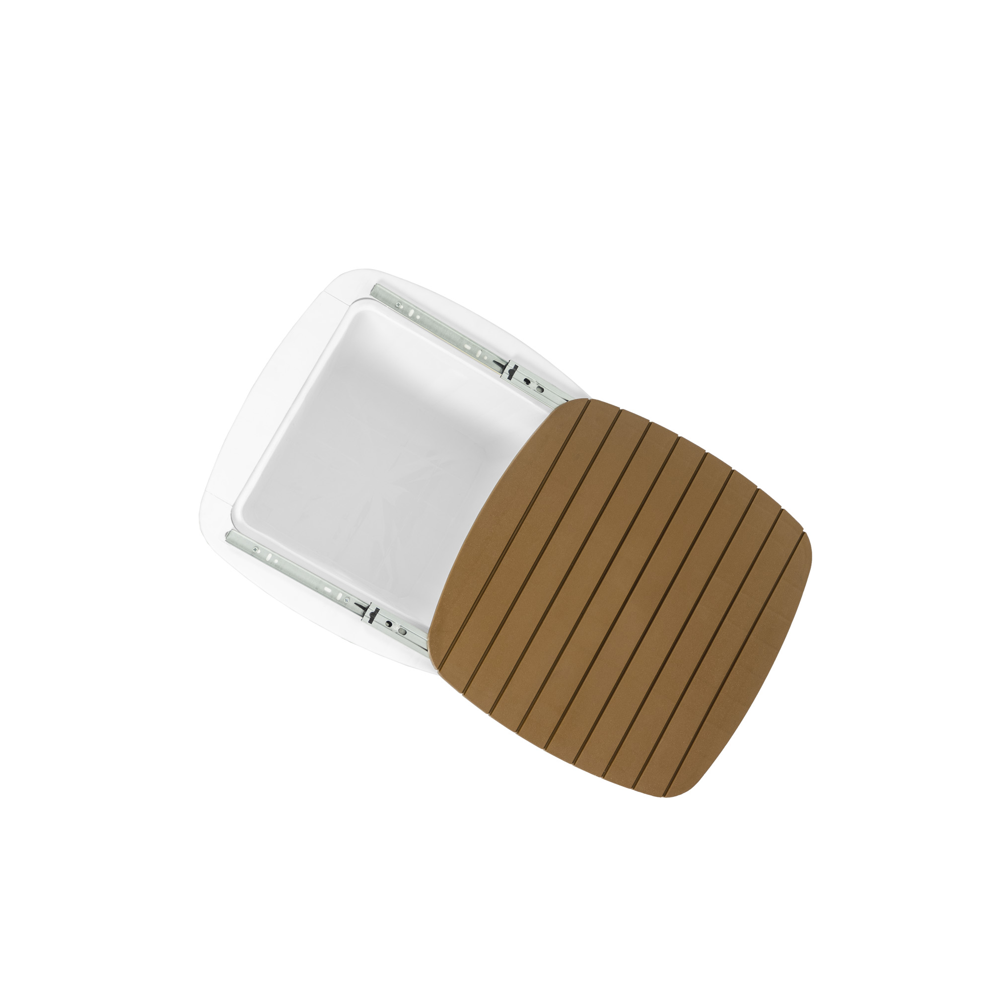 Cooler Table/Mesa Cooler 58x41,5x41,5cm color blanco-caramelo - MQ - Imagen 2