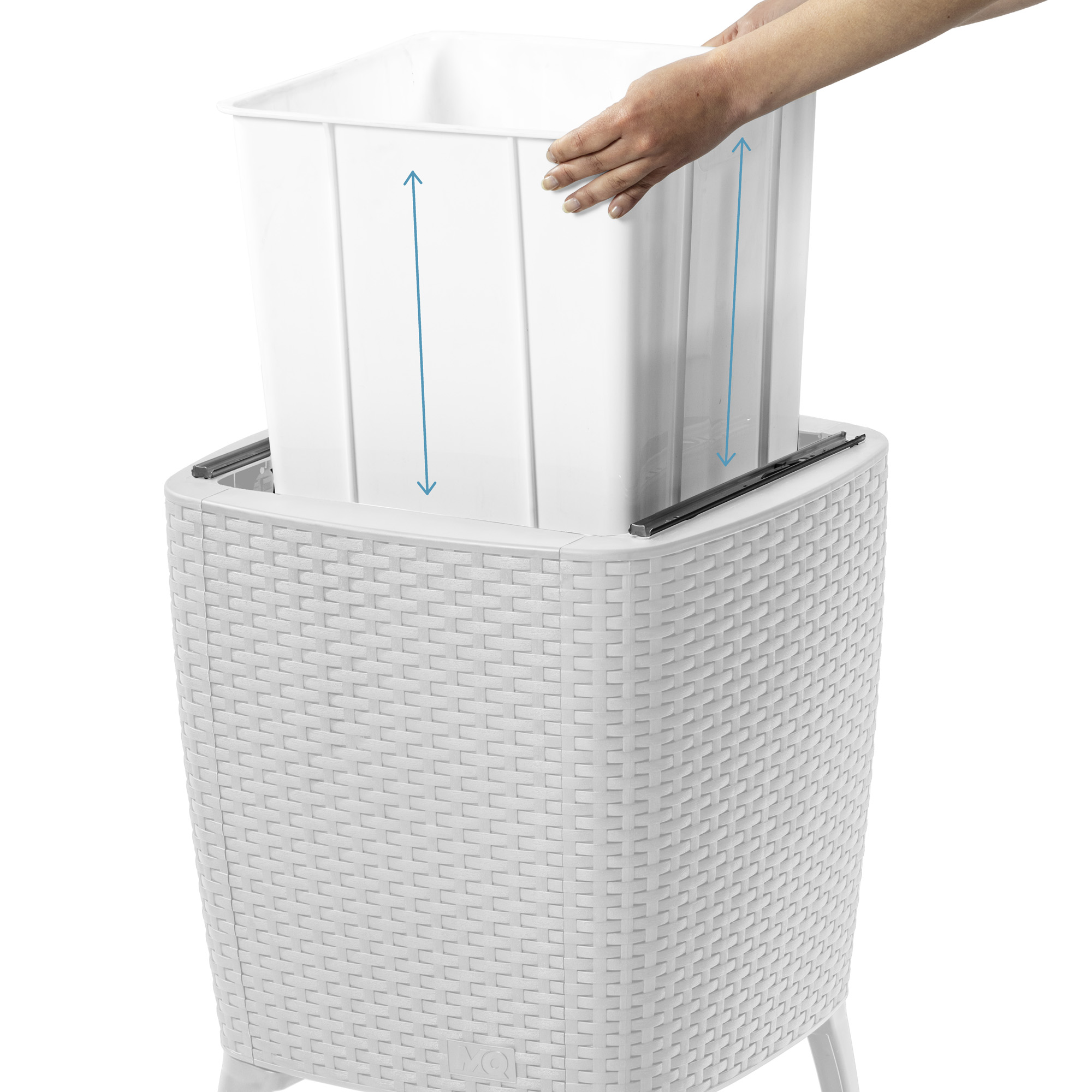 Cooler Table/Mesa Cooler 58x41,5x41,5cm color blanco-caramelo - MQ - Imagen 4