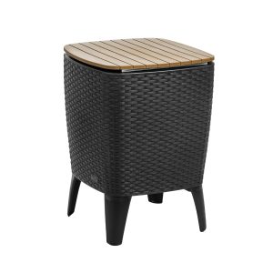 Cooler Table/Mesa Cooler 58x41,5x41,5cm color negro-tabaco - MQ