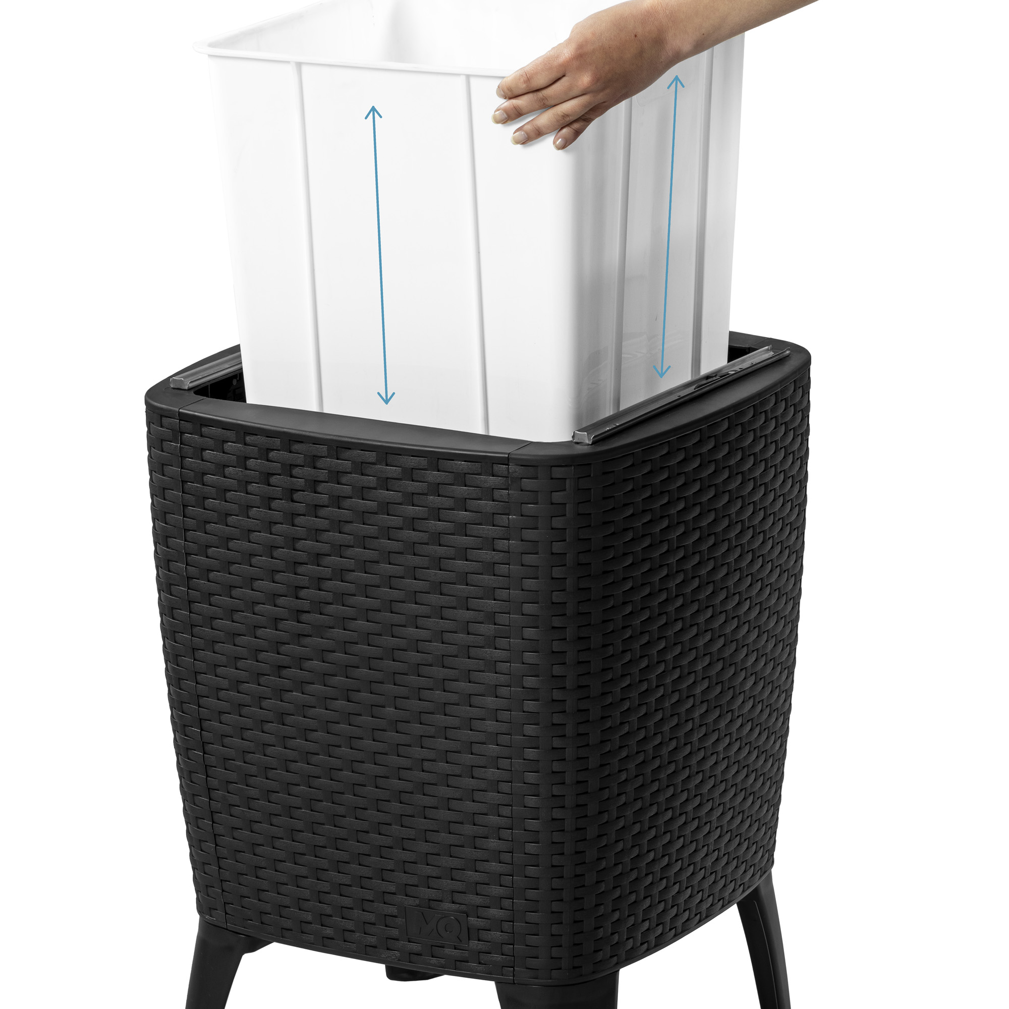 Cooler Table/Mesa Cooler 58x41,5x41,5cm color negro-tabaco - MQ - Imagen 4