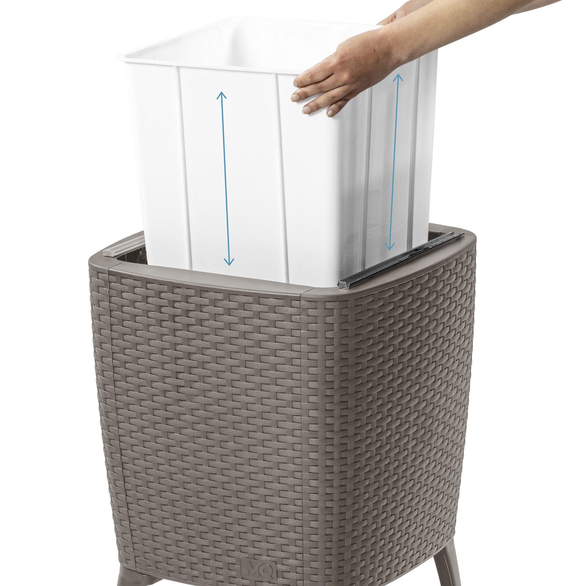 Cooler Table/Mesa Cooler 58x41,5x41,5cm color taupe - MQ - Imagen 4