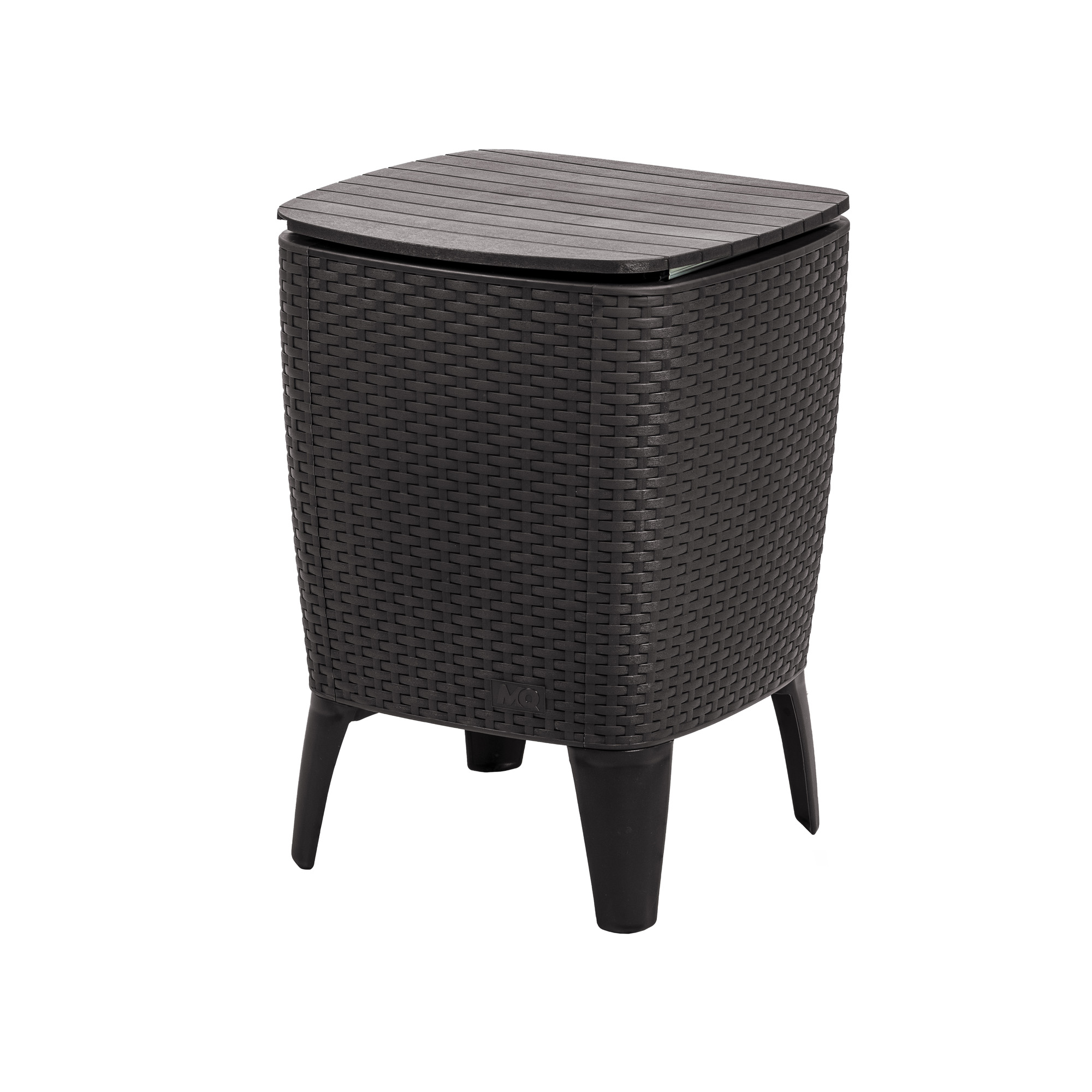 Cooler Table/Mesa Cooler 58x41,5x41,5cm color café oscuro - MQ