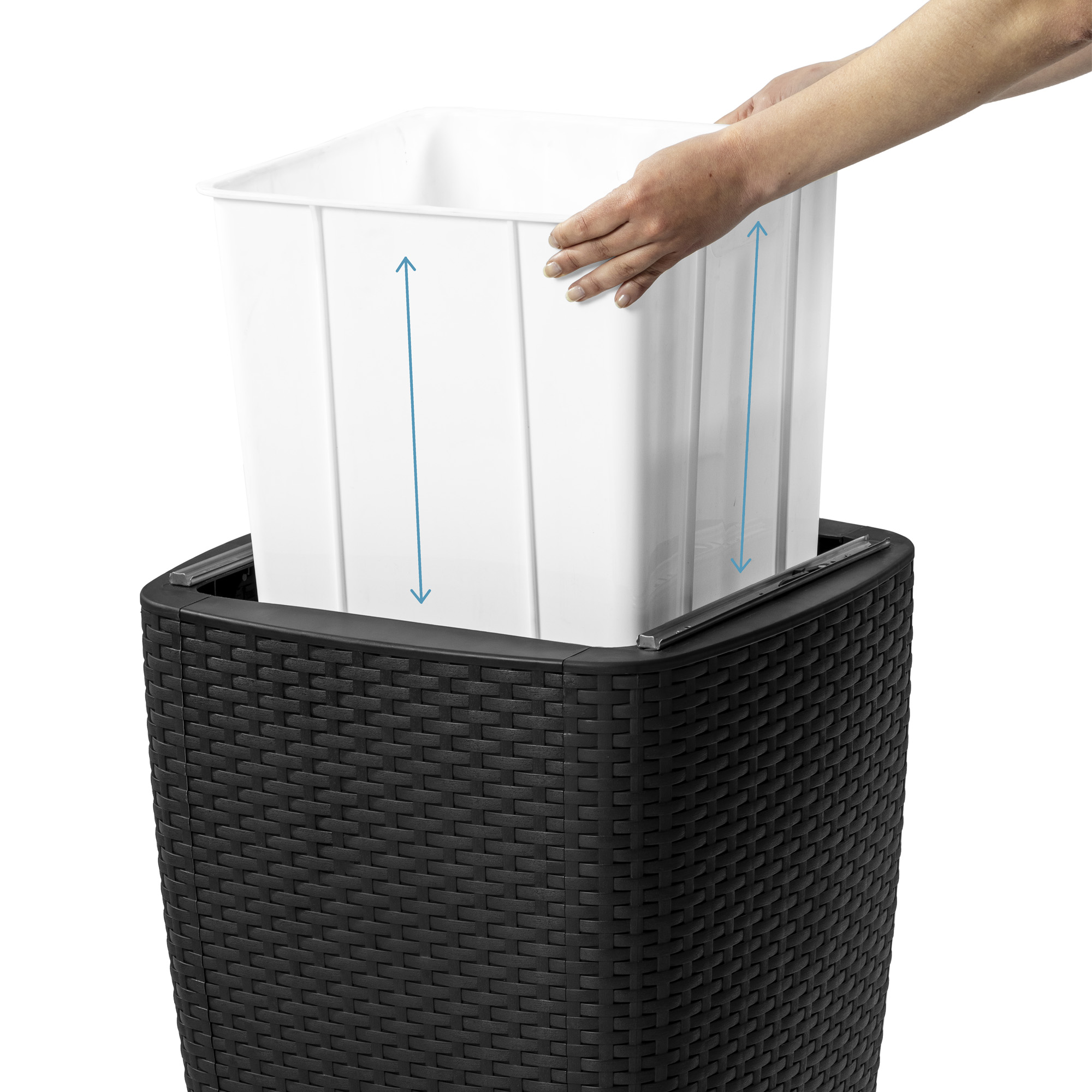 Cooler Table/Mesa Cooler 58x41,5x41,5cm color café oscuro - MQ - Imagen 4