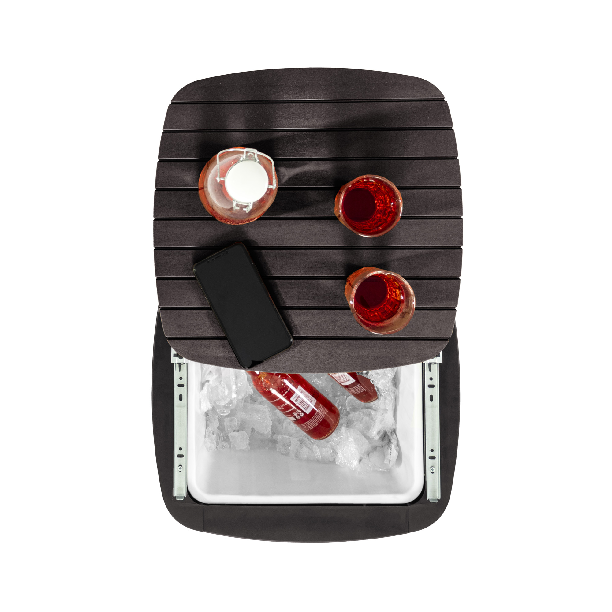 Cooler Table/Mesa Cooler 58x41,5x41,5cm color café oscuro - MQ - Imagen 5