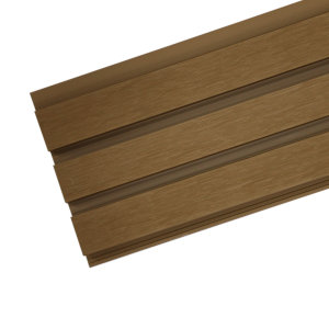 Tabla Wallpanel Tipo WPC 2,4mts 16,9x2,6cm Estriada Color café