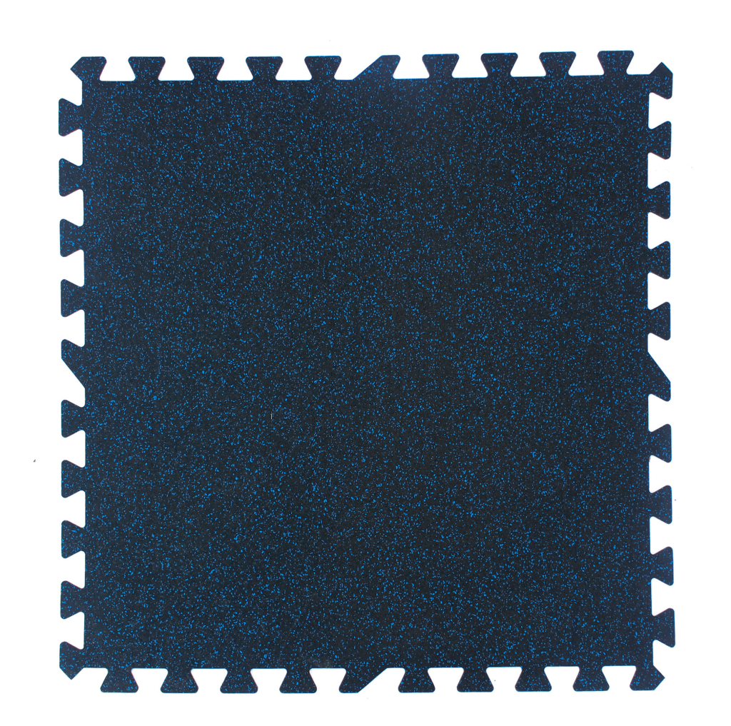 Plancha EPDM para gym tipo puzzle 05mm color azul 1x1mt