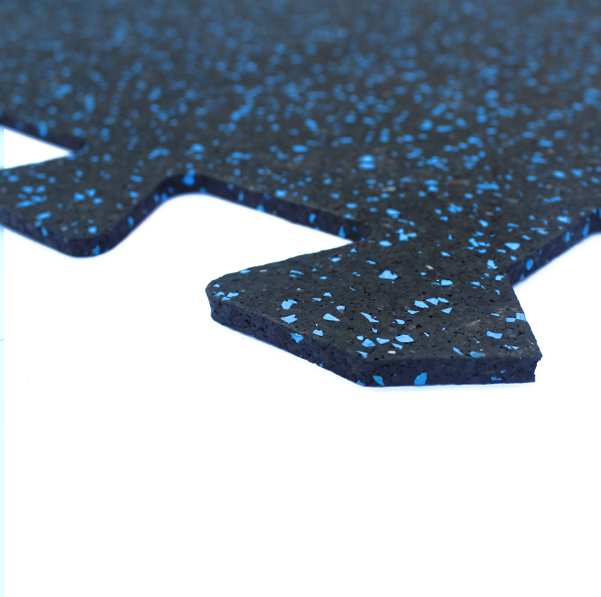 Plancha EPDM para gym tipo puzzle 05mm color azul 1x1mt - Imagen 2