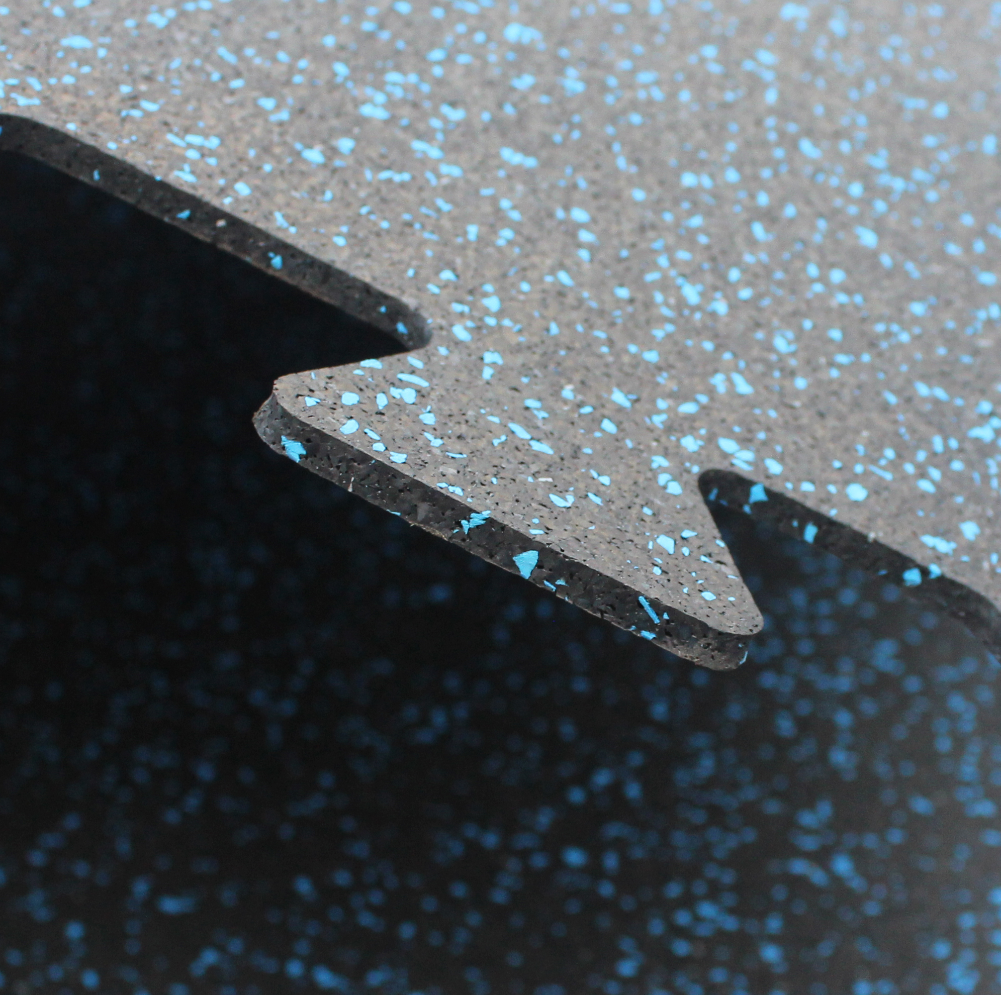 Plancha EPDM para gym tipo puzzle 05mm color azul 1x1mt - Imagen 3