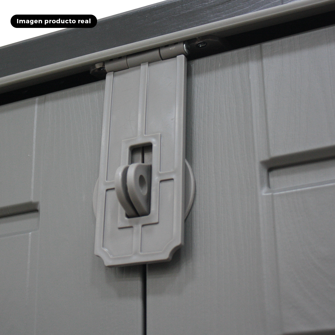 Bodega multiuso tipo baúl para exterior color negro 82x140x125cm cap 1170lts - Imagen 4