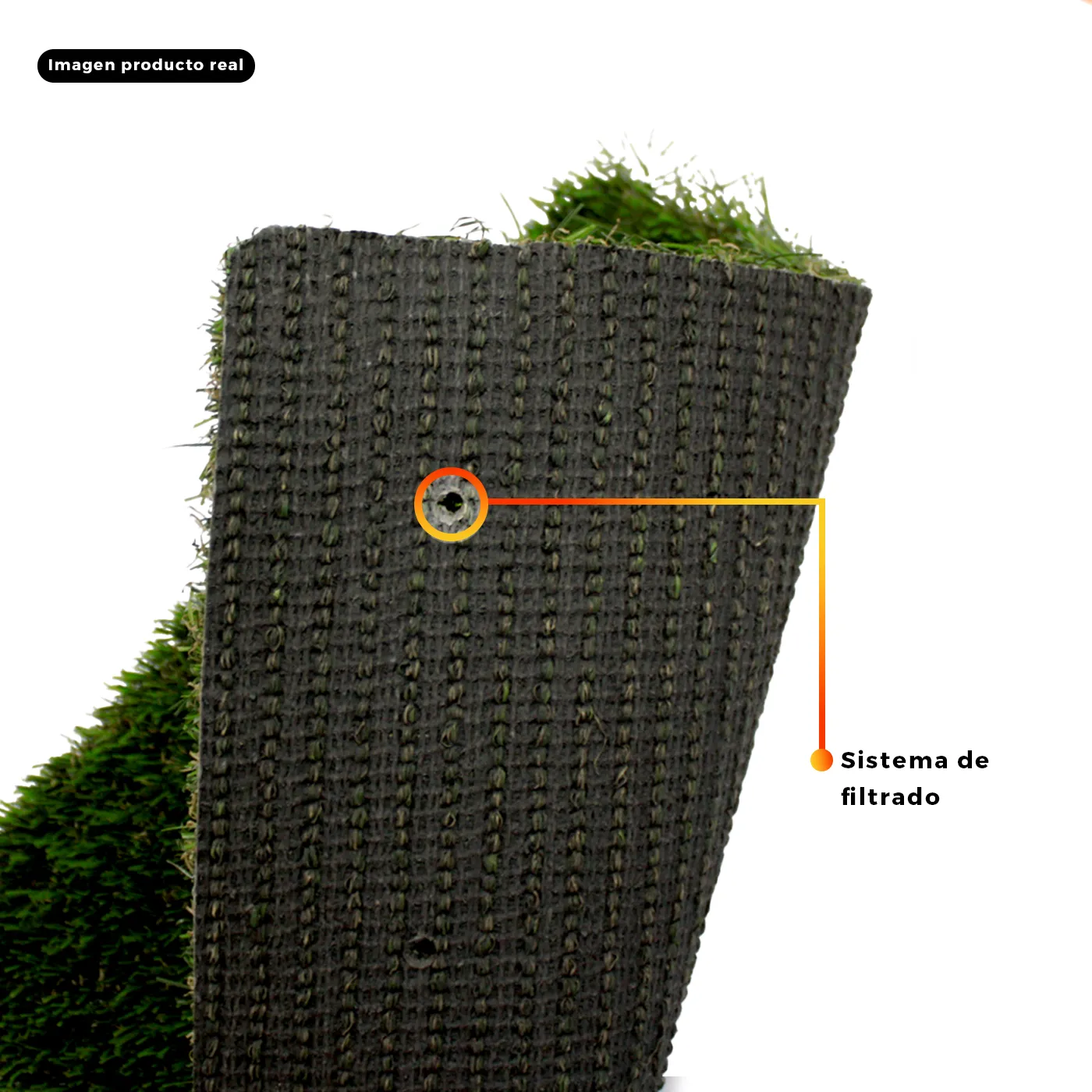 Pasto sintético ornamental Pucón Premium densidad 30mm Rollo 4x5mts - Imagen 2
