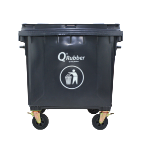 Contenedor de basura 1100lts - Negro