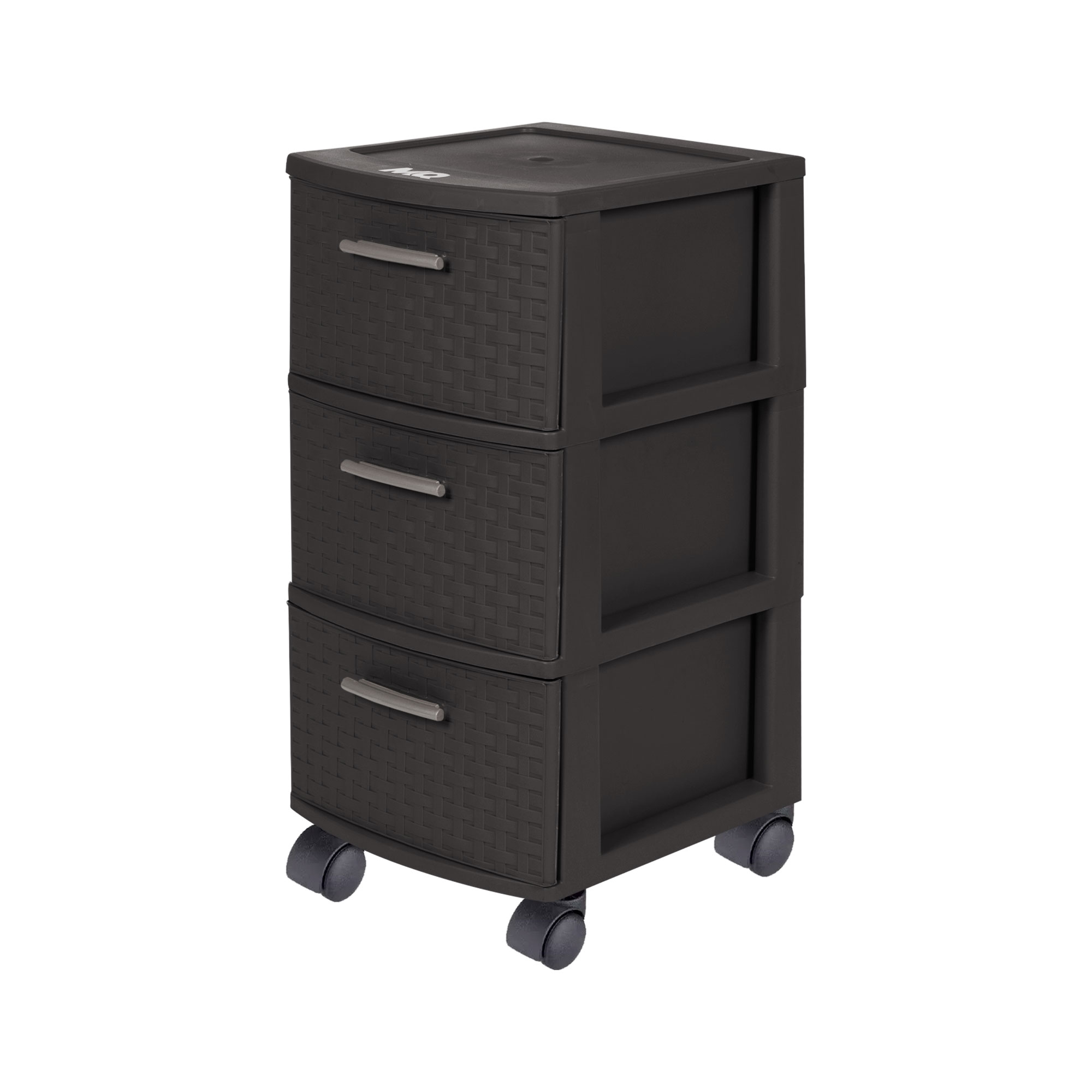 Cajonera Modelo Infinity 3 niveles color café oscuro - MQ