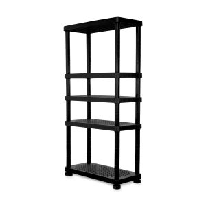 Estantería modular Modelo Superforte 5 niveles color negro -MQ
