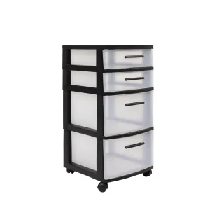 Gavetero modular Modelo Eclypse 4 niveles color negro - MQ