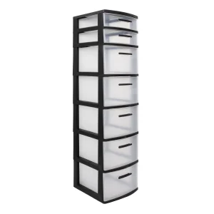 Gavetero modular Modelo Eclypse 7 niveles color negro - MQ
